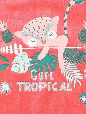 Pyjama Velours 'cute Tropical''doo&bo'