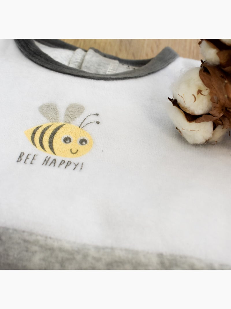 Pyjama Velours 'demain''doo&bo' Gris - Kiabi