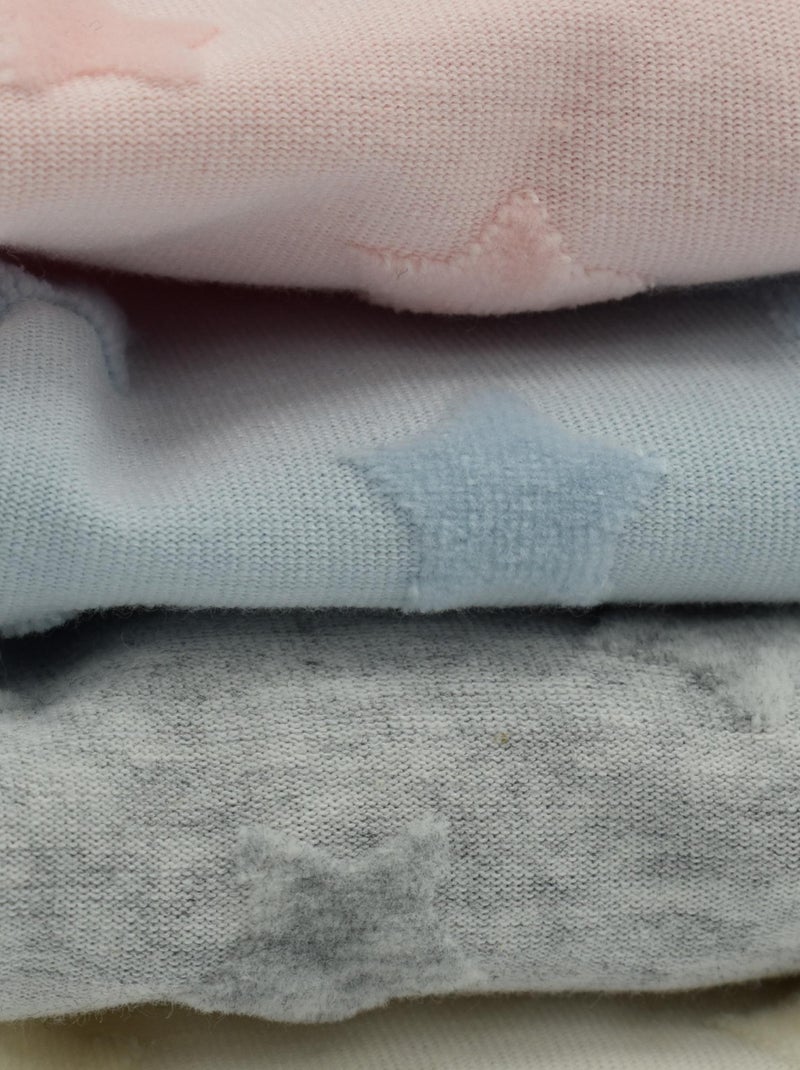 Pyjama Velours Dévoré 'étoilées''doo&bo' Blanc cassé - Kiabi