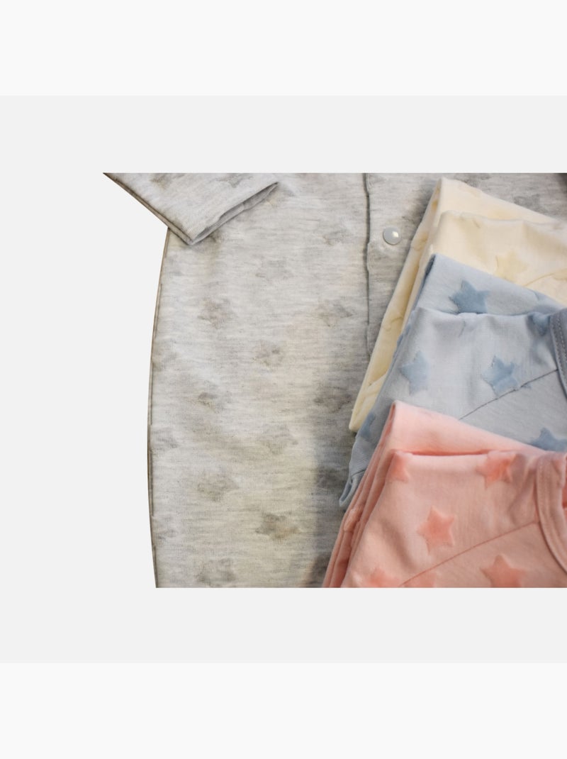 Pyjama Velours Dévoré 'étoilées''doo&bo' Bleu - Kiabi