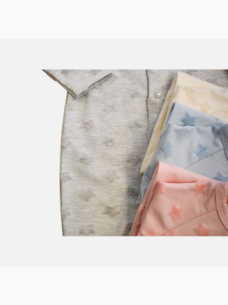 Pyjama Velours Dévoré 'étoilées''doo&bo' Gris - Kiabi