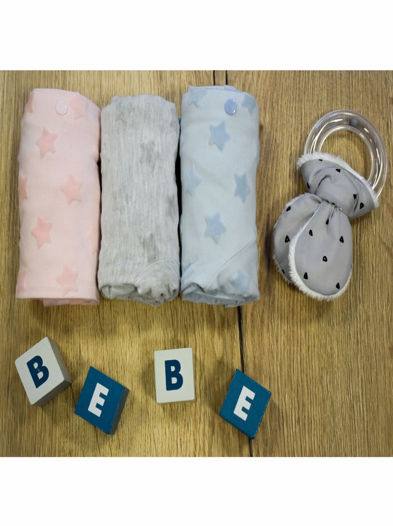 Pyjama Velours Dévoré 'étoilées''doo&bo' Rose - Kiabi