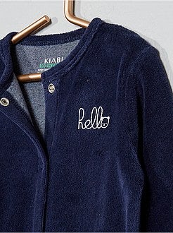 Pyjama velours 'éco-conception' - Kiabi