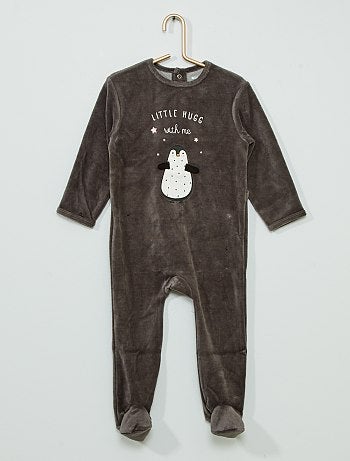Pyjama velours éco-conçu