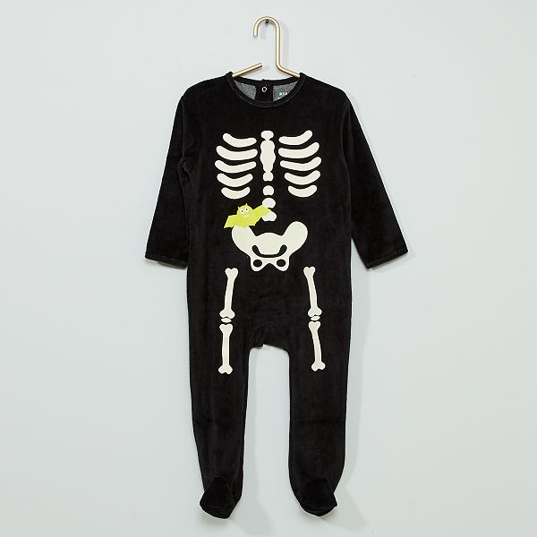 Pyjama Velours Halloween Bebe Garcon Noir Kiabi 5 40