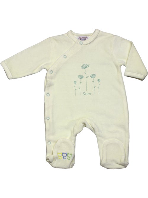 Pyjama velours "Love" Les Chatounets - Kiabi