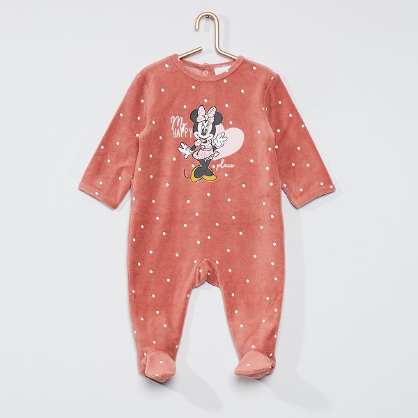 Pyjama Velours Minnie Bebe Fille Minnie Kiabi 12 00