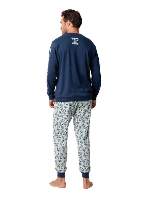 Pyjama velours pantalon top manches longues Aloha Stitch Disney - Kiabi