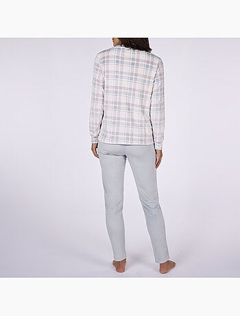 Pyjama velours PARFUME imprimé / bleu - DODO