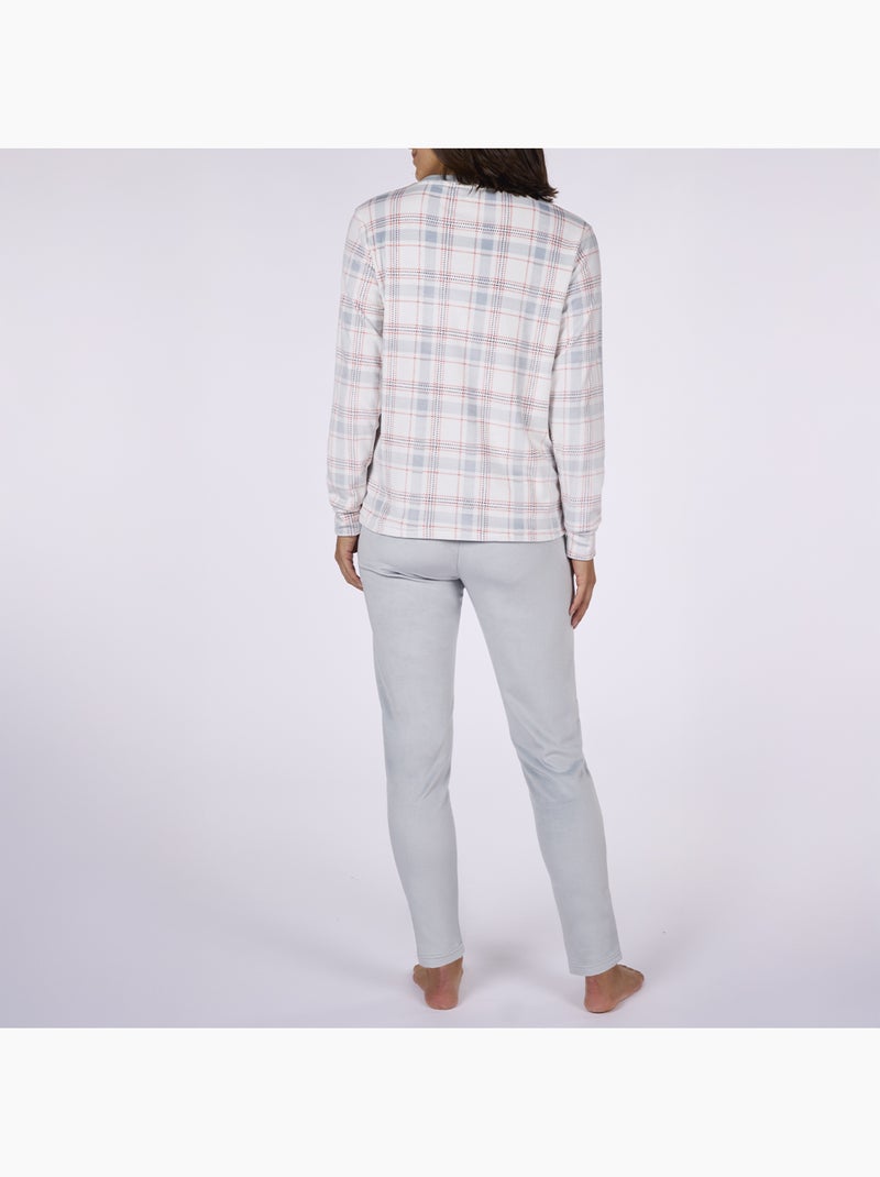 Pyjama velours   PARFUME imprimé / bleu - DODO Bleu clair - Kiabi