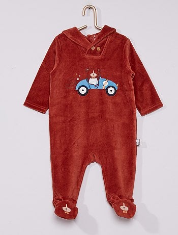 Pyjama velours 'Petit Beguin'
