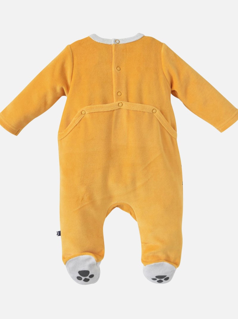 PYJAMA VELOURS RASE DERICK Jaune - Kiabi
