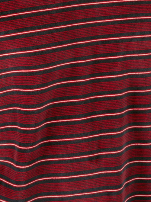 Pyjama velours rayé mélange coton - Damart - Kiabi