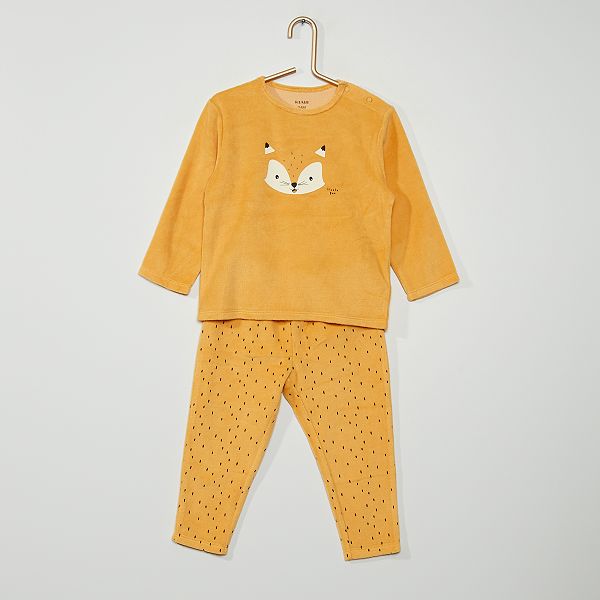 Pyjama Velours Renard Bebe Garcon Orange Kiabi 8 00