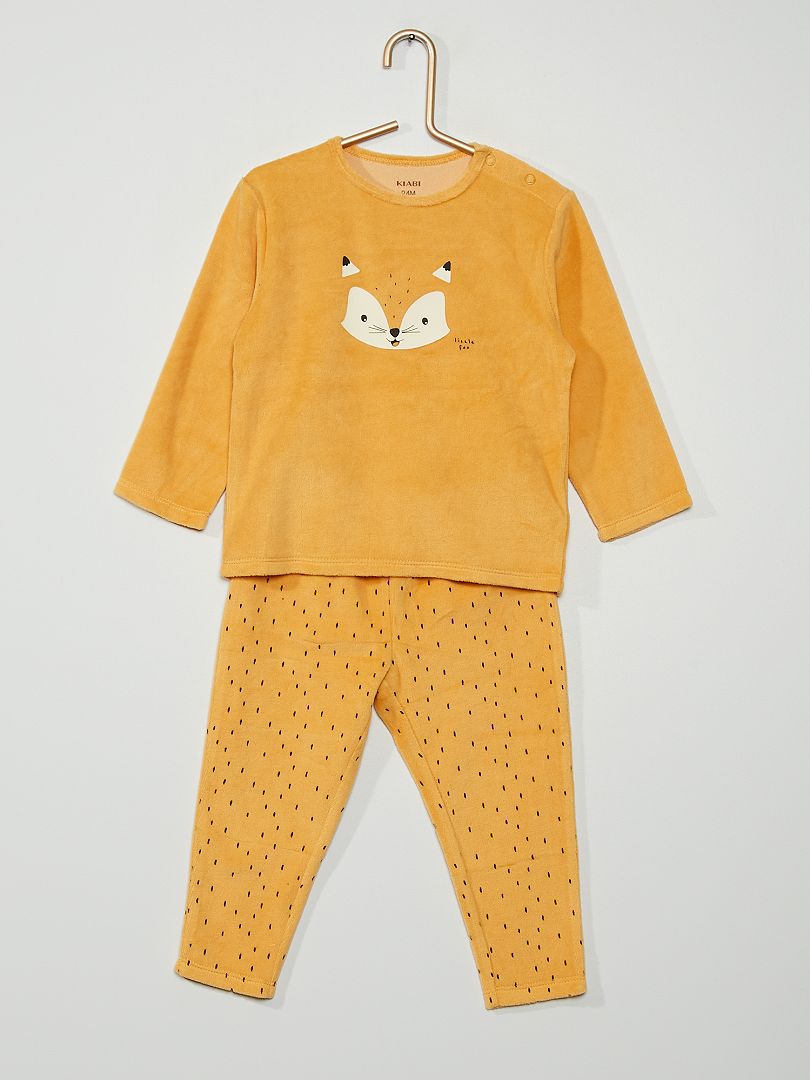 Pyjama pilou pilou renard orange pour bébé en livraison gratuite
