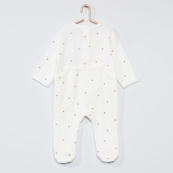 Pyjama Velours Panpan Bebe Fille Jaune Panpan Kiabi 12 00