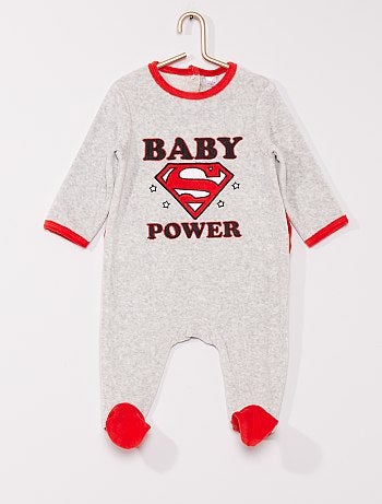 Pyjama velours 'Superman'