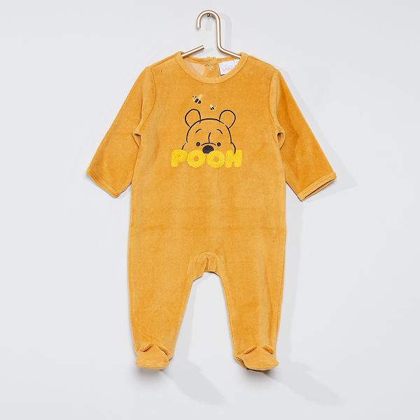 Pyjama Velours Winnie L Ourson Bebe Fille Winnie Kiabi 12 00