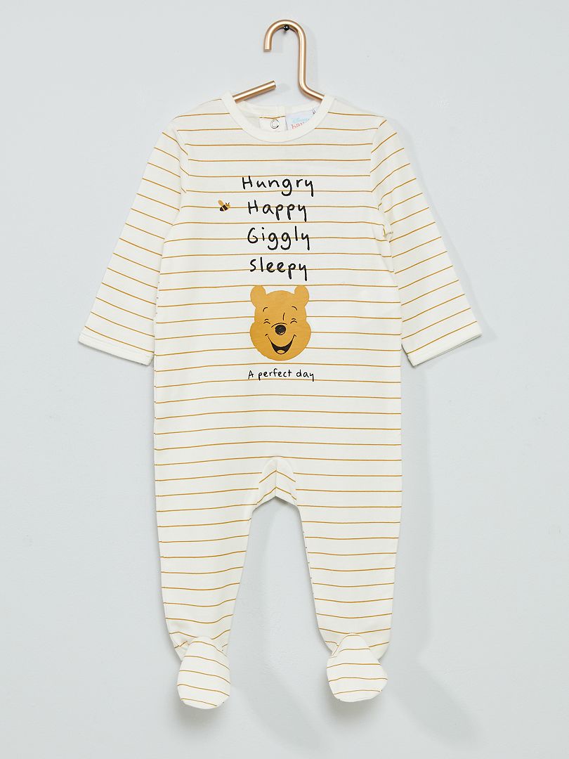 Pyjama bébé ouverture sur l'avant – Winnie l'ourson imprime