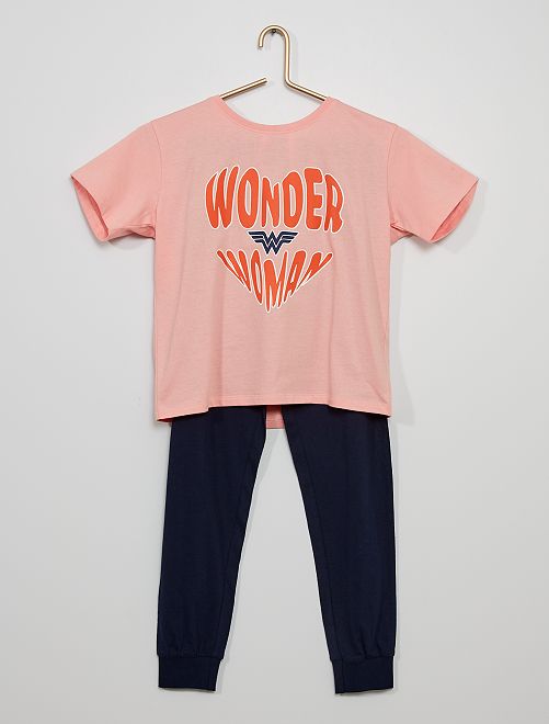 Pyjama 'Wonder Woman'                             rose/noir 
