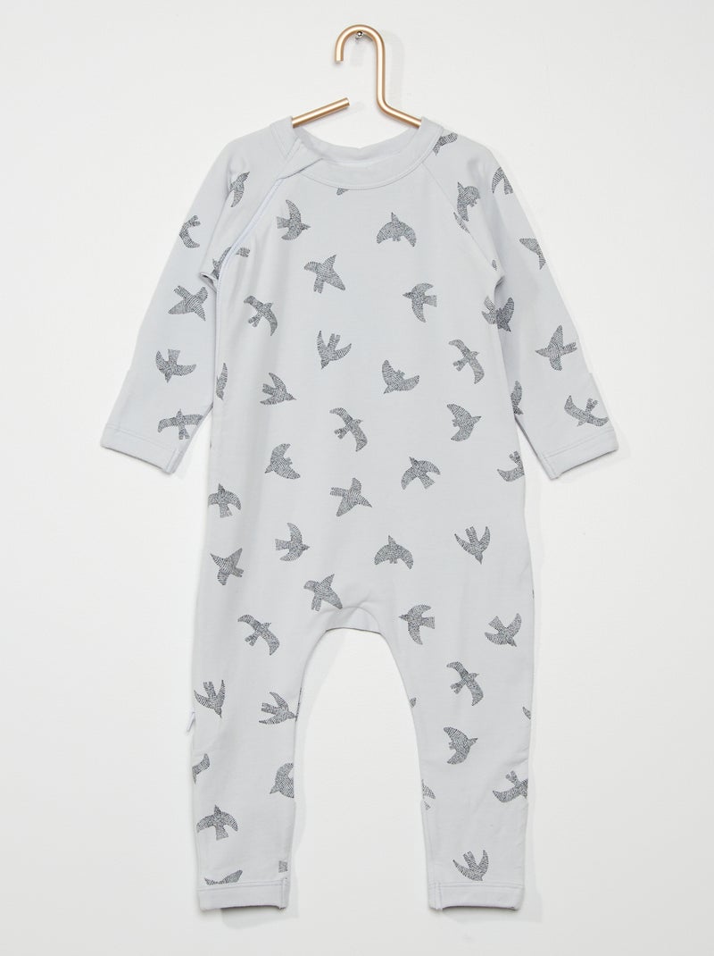 Pyjama zippé 'DIM' bleu - Kiabi