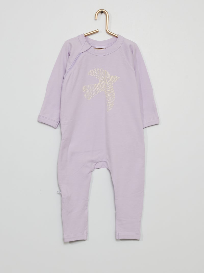 Pyjama zippé 'DIM' violet - Kiabi