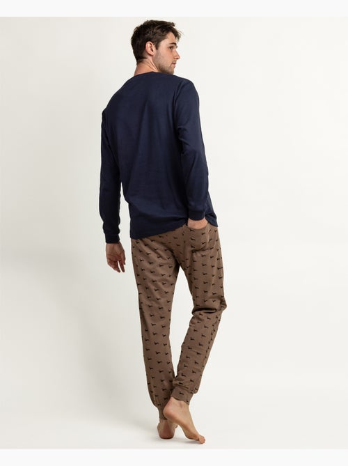 Pyjamas de style de vie à manches longues pour hommes ADMAS - Kiabi Pyjamas de style de vie à manches longues pour hommes ADMAS - Kiabi