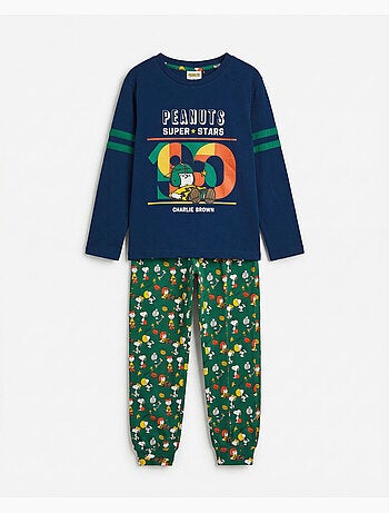 Pyjamas d'hiver à manches longues PEANUTS pour garçons