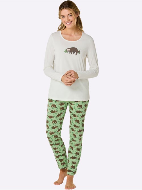Pyjamas Jersey Fin - Taille Standard - Witt - Lot de 2 - Kiabi