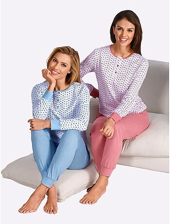 Pyjamas Jersey Fin - Taille Standard - Witt - Lot de 2