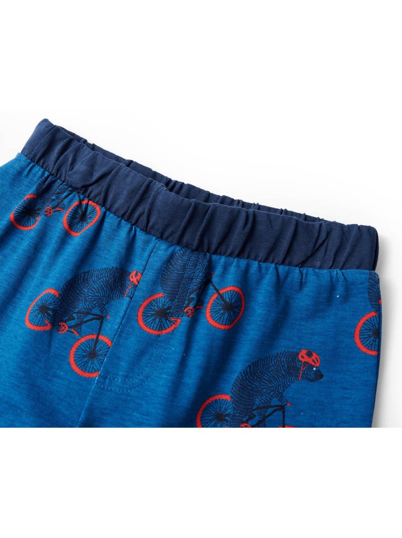 Pyjamas Pour Enfants Coton - VidaXL Bleu - Kiabi