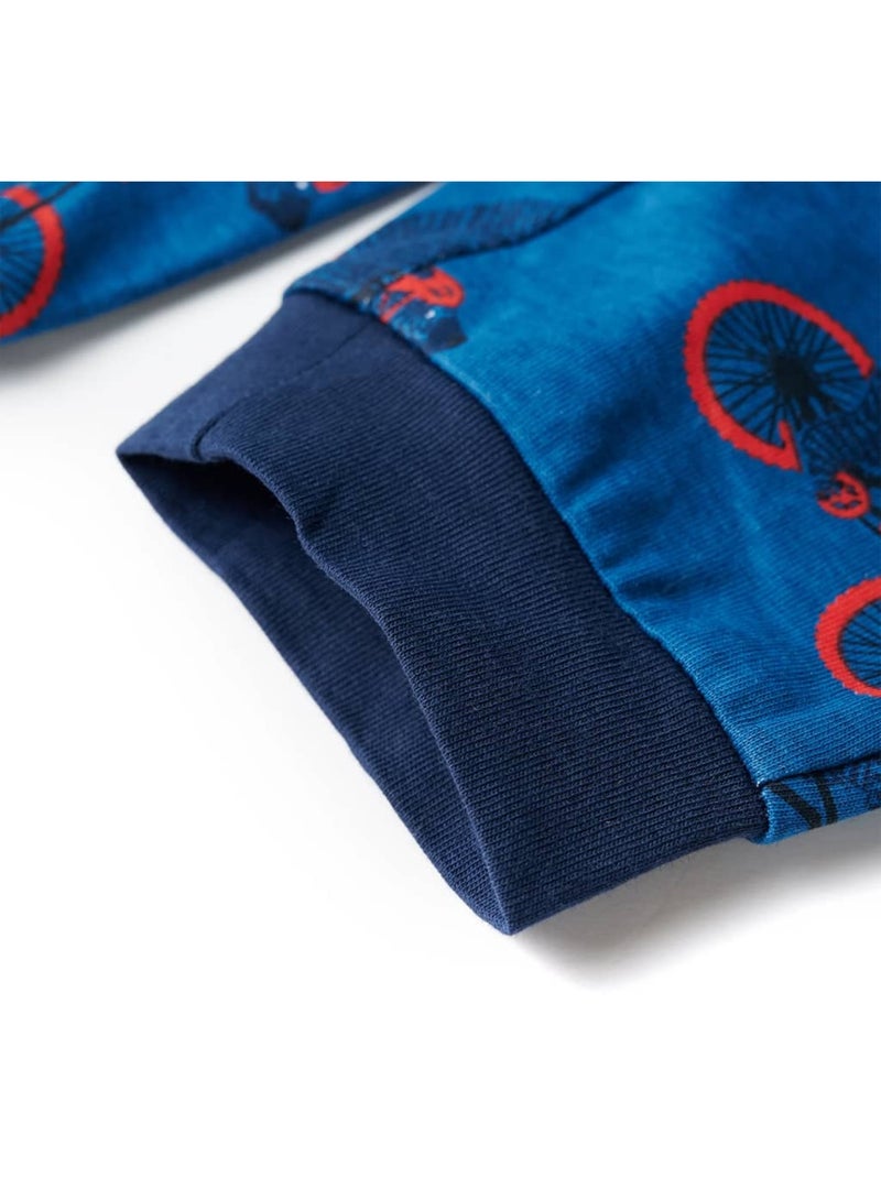 Pyjamas Pour Enfants Coton - VidaXL Bleu - Kiabi