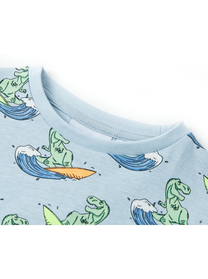Pyjamas Pour Enfants Coton - VidaXL Bleu - Kiabi