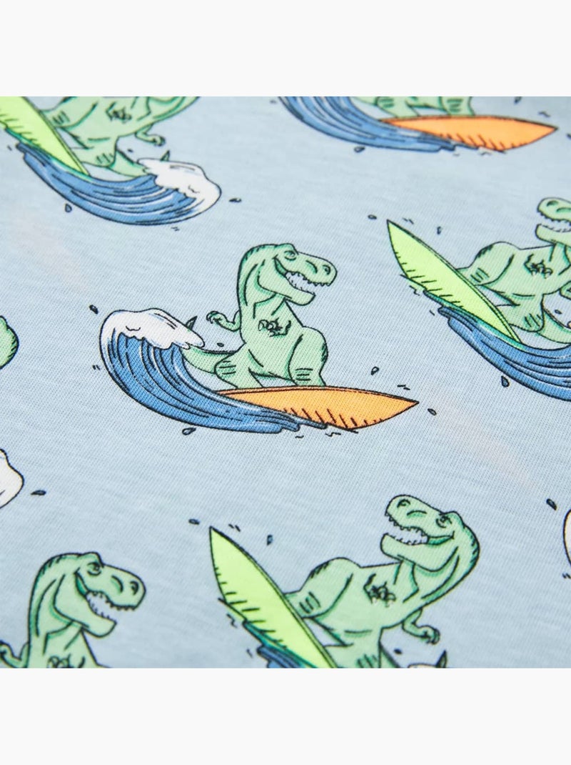 Pyjamas Pour Enfants Coton - VidaXL Bleu - Kiabi