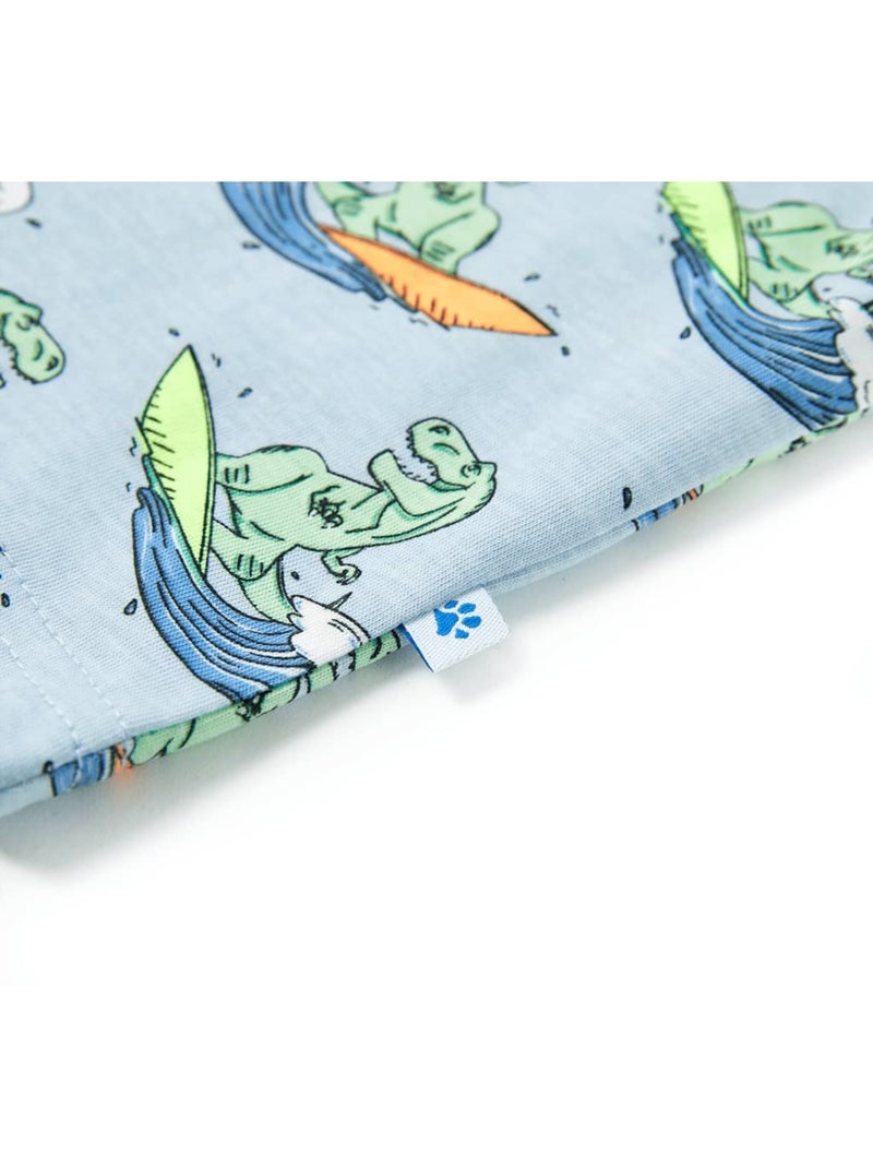 Pyjamas Pour Enfants Coton - VidaXL Bleu - Kiabi