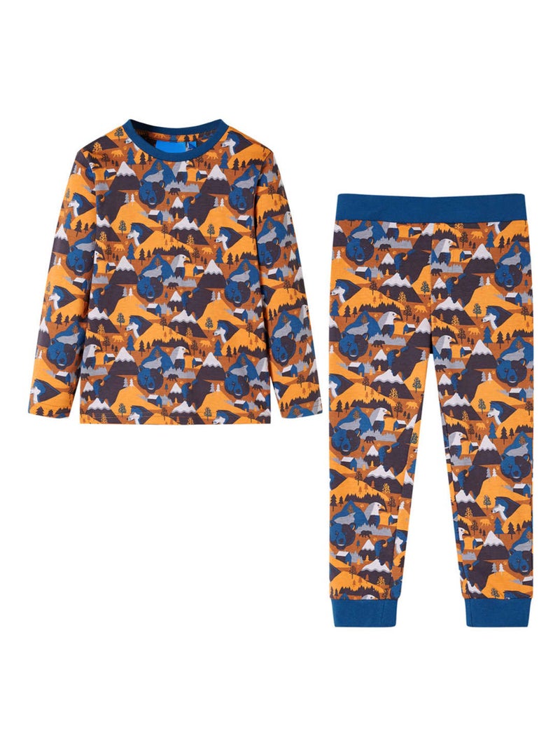 Pyjamas Pour Enfants Coton - VidaXL Camel - Kiabi