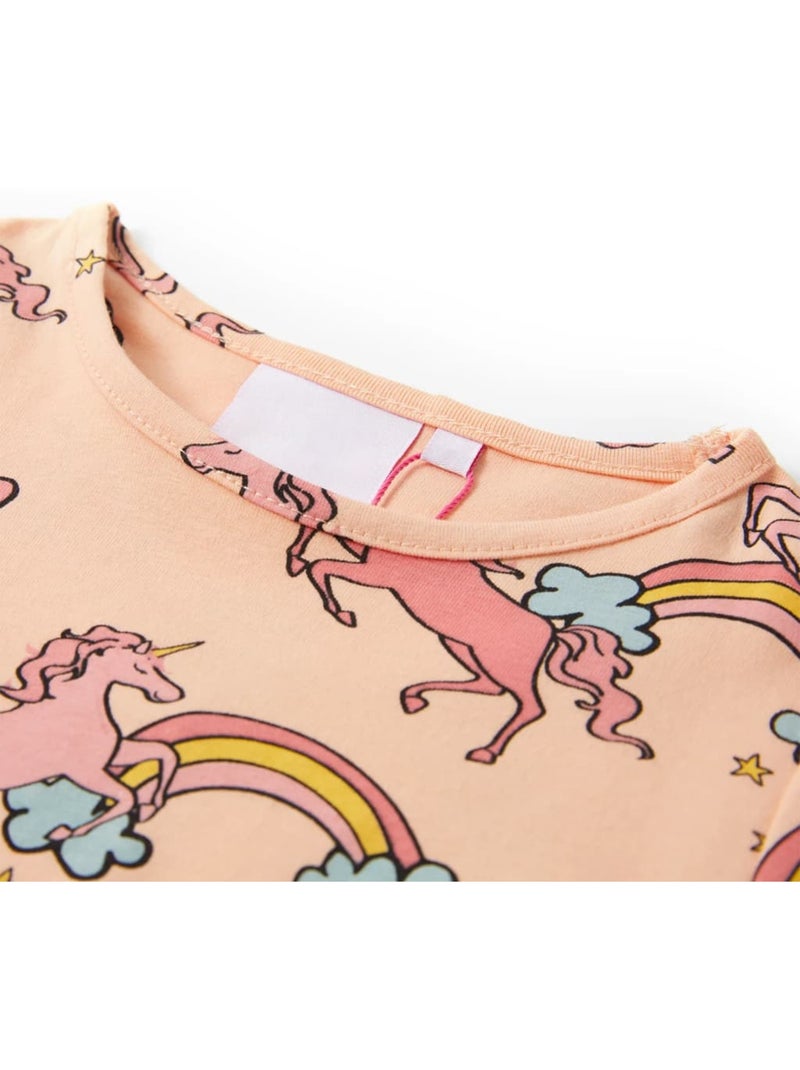 Pyjamas Pour Enfants Coton - VidaXL Orange - Kiabi