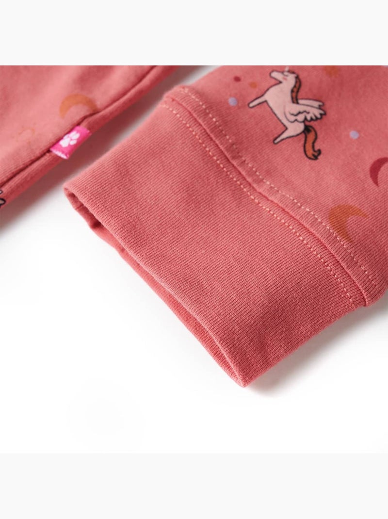 Pyjamas Pour Enfants Coton - VidaXL Rose - Kiabi