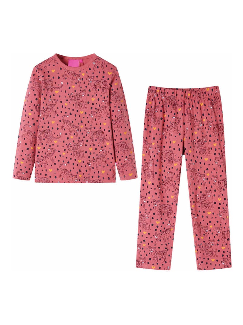 Pyjamas Pour Enfants Coton - VidaXL Rose - Kiabi