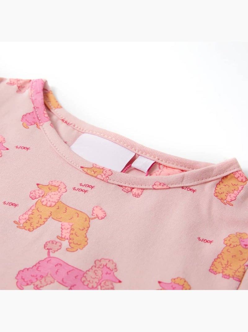 Pyjamas Pour Enfants Coton - VidaXL Rose - Kiabi