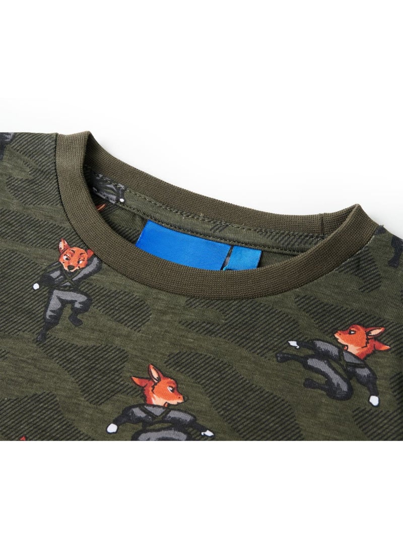 Pyjamas Pour Enfants Coton - VidaXL Vert - Kiabi