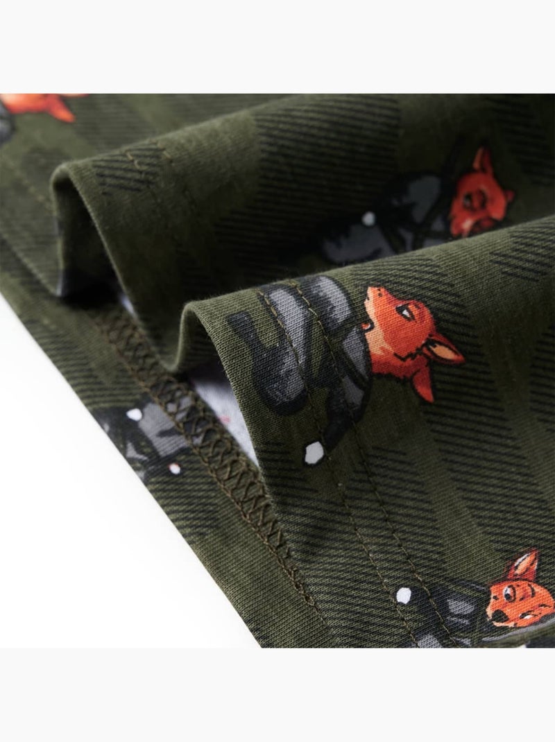 Pyjamas Pour Enfants Coton - VidaXL Vert - Kiabi