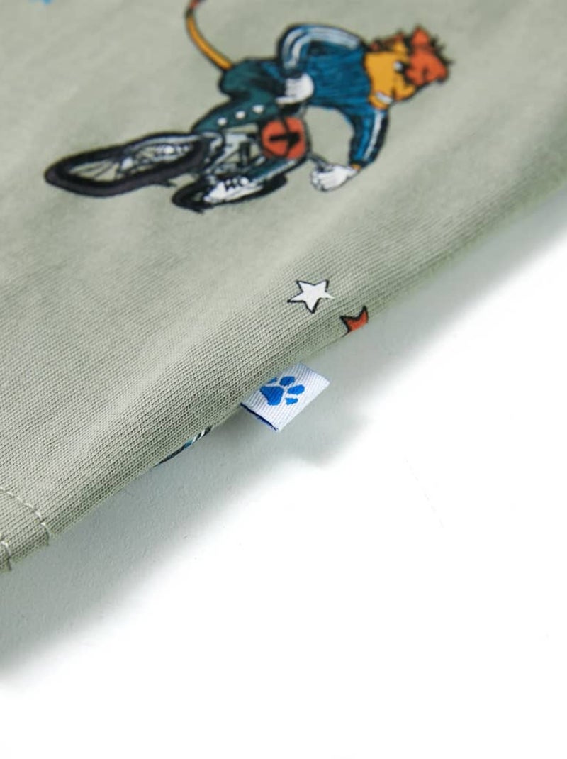 Pyjamas Pour Enfants Coton - VidaXL Vert - Kiabi