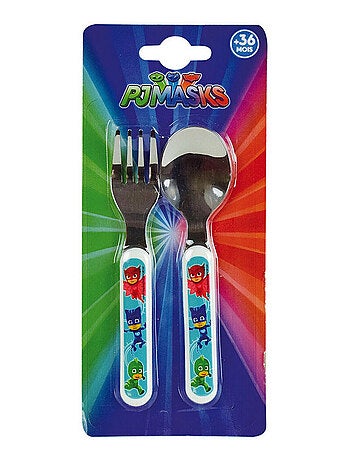 Pyjamasques Ensemble Couverts Inox (Fourchette, Cuillere)