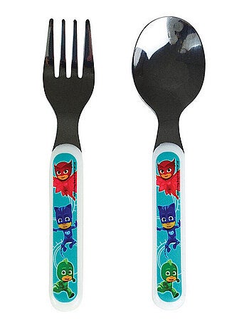 Pyjamasques Ensemble Couverts Inox (Fourchette, Cuillere)