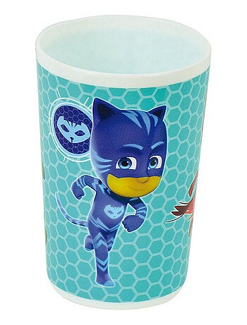 Pyjamasques Lot Vaisselle Pour Enfant Avec Verre 220 Ml