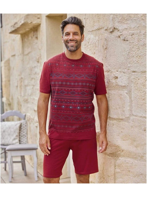 Pyjashort à Micro-Motifs  - ATLAS FOR MEN - Kiabi