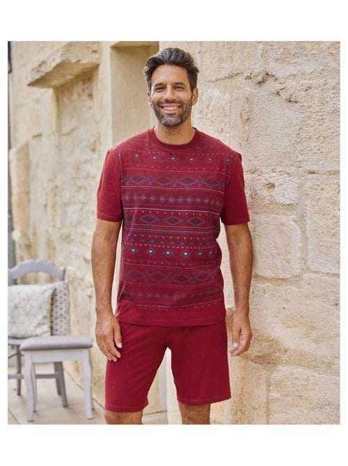 Pyjashort à Micro-Motifs  - ATLAS FOR MEN - Kiabi