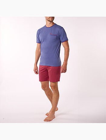 Pyjashort BOHO Marine/rouge - DODO