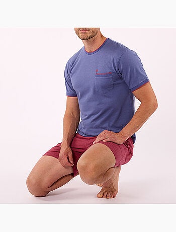 Pyjashort BOHO Marine/rouge - DODO